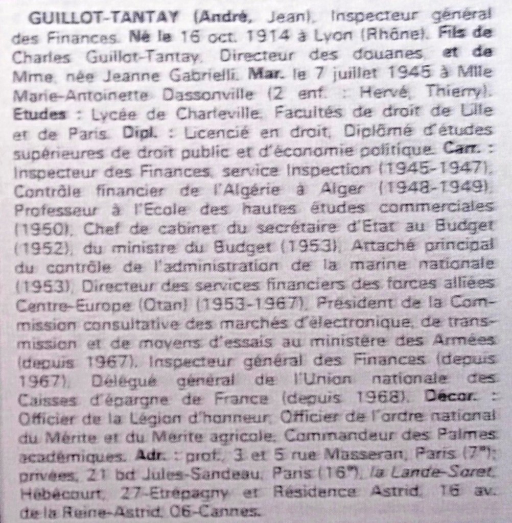 Guillot-Tantay  WW  69-70